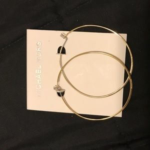 Brand new never worn MK hoop earrings